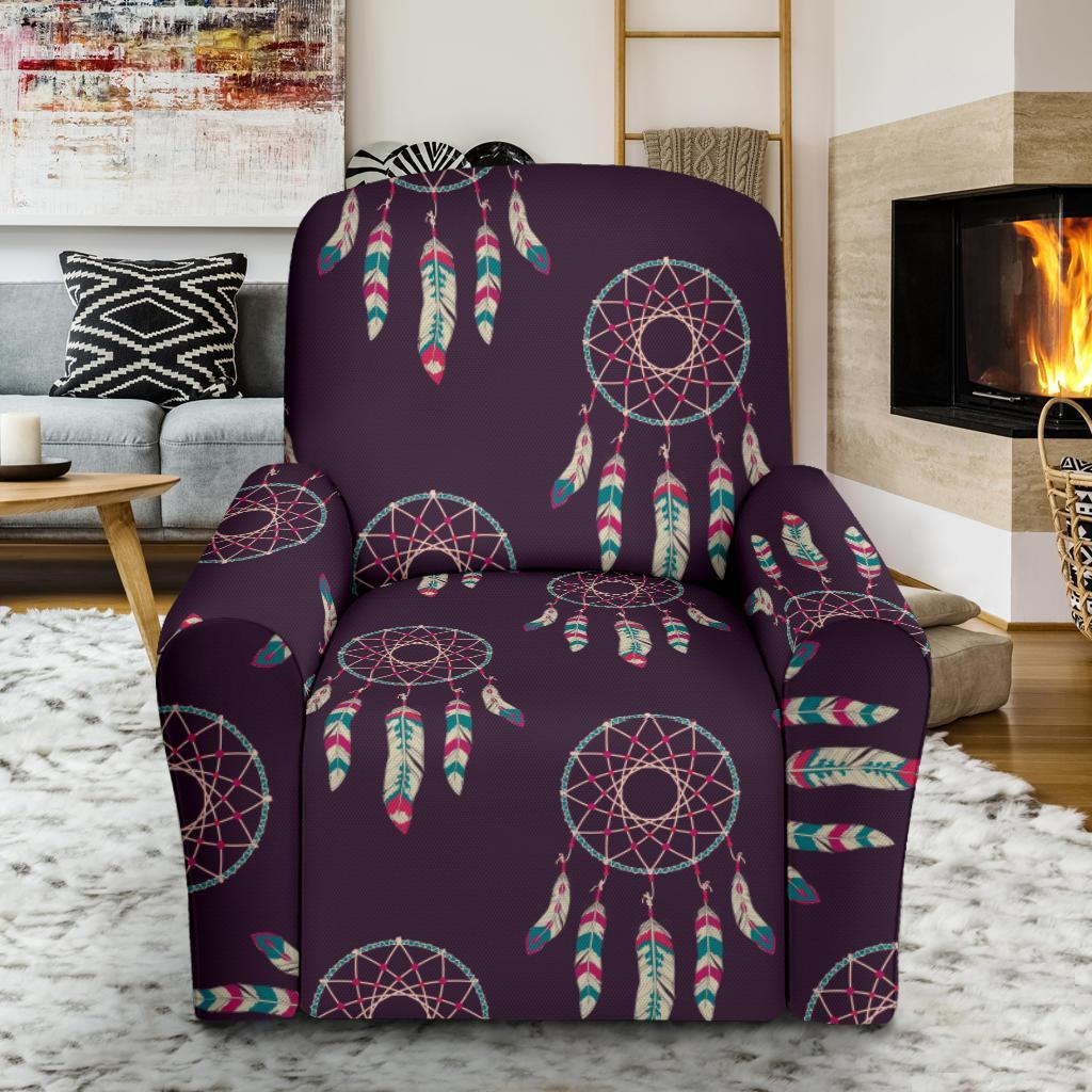 Dream Catcher Purple Feather Recliner Cover-grizzshop