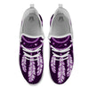 Dream Catcher Purple Indian Print White Athletic Shoes-grizzshop