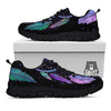 Dream Catcher Teal And Purple Print Black Sneaker-grizzshop