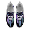 Dream Catcher Teal And Purple Print White Athletic Shoes-grizzshop