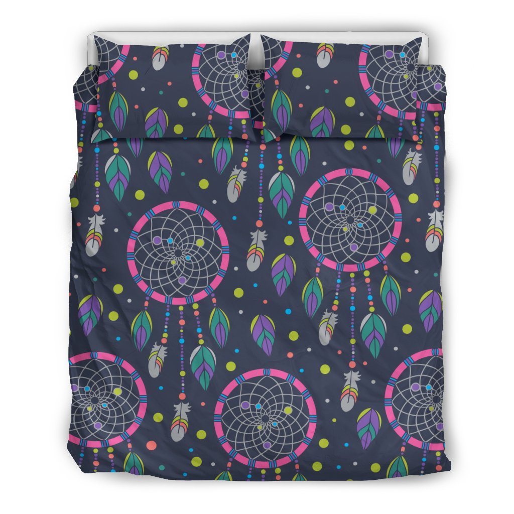 Dream Catcher Vintage Feather Duvet Cover Bedding Set-grizzshop