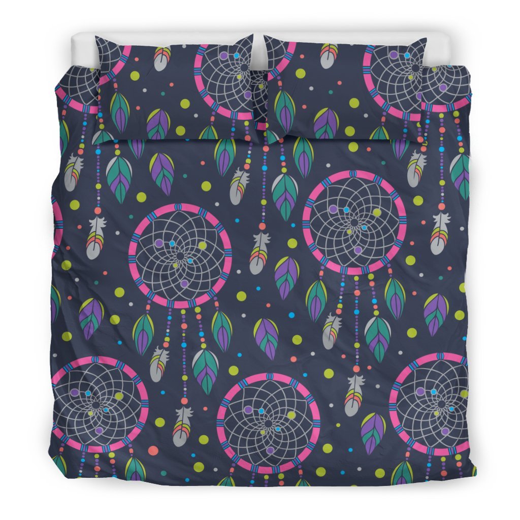 Dream Catcher Vintage Feather Duvet Cover Bedding Set-grizzshop