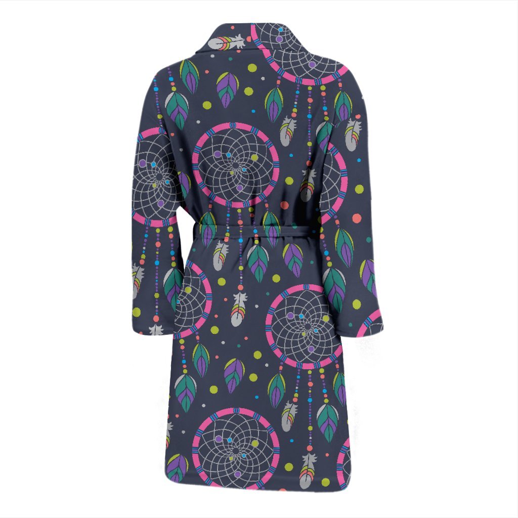 Dream Catcher Vintage Feather Men Long Robe-grizzshop