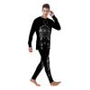 Dream Catcher White And Black Print Men's Pajamas-grizzshop