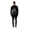 Dream Catcher White And Black Print Men's Pajamas-grizzshop