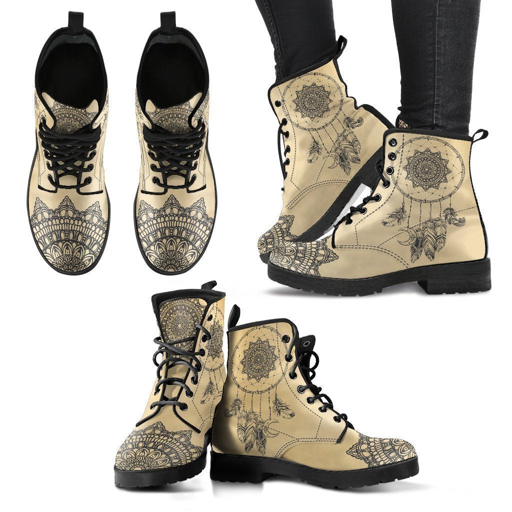 Dream Catcher Women's Leather Boots-grizzshop