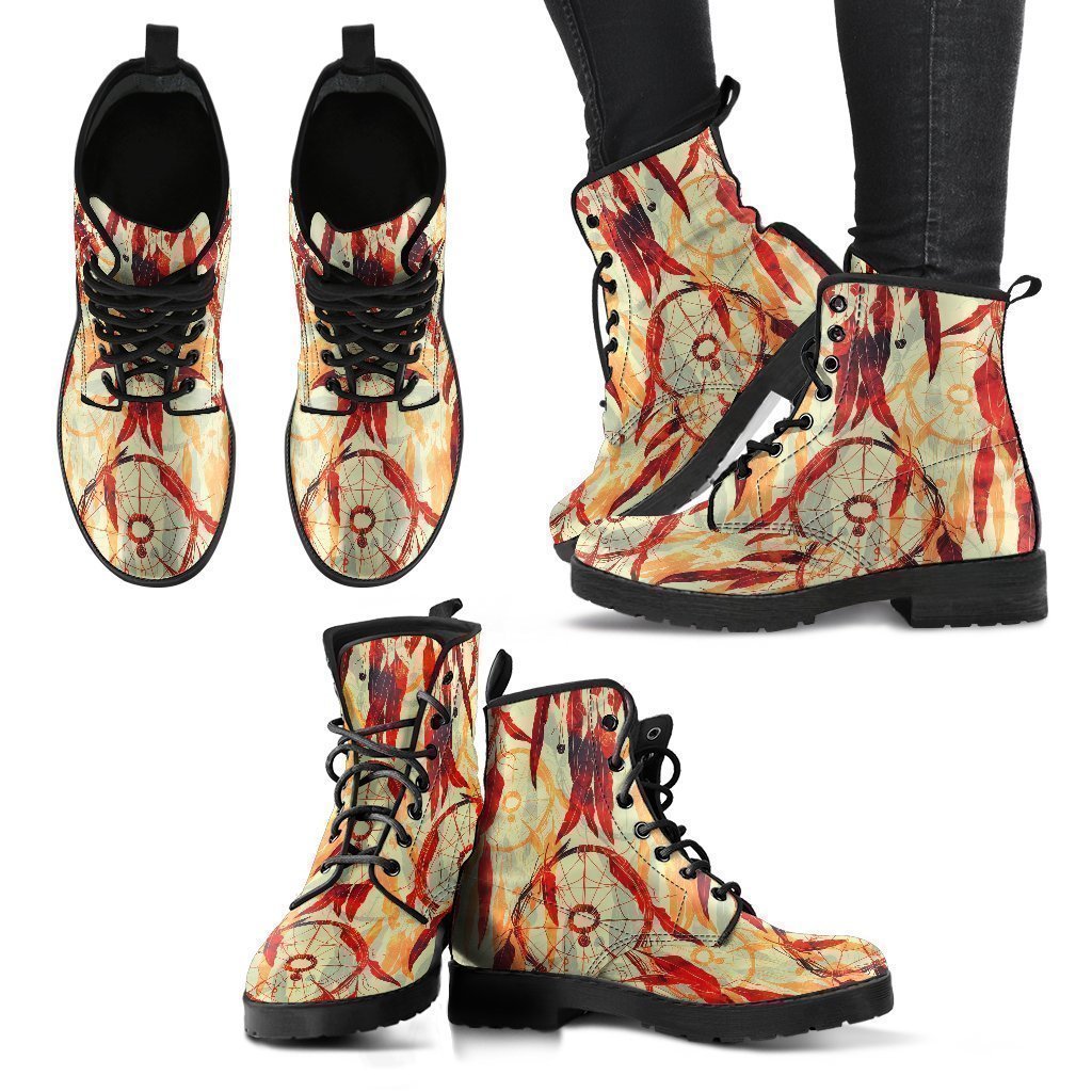 Dream Catcher Women's Leather Boots-grizzshop