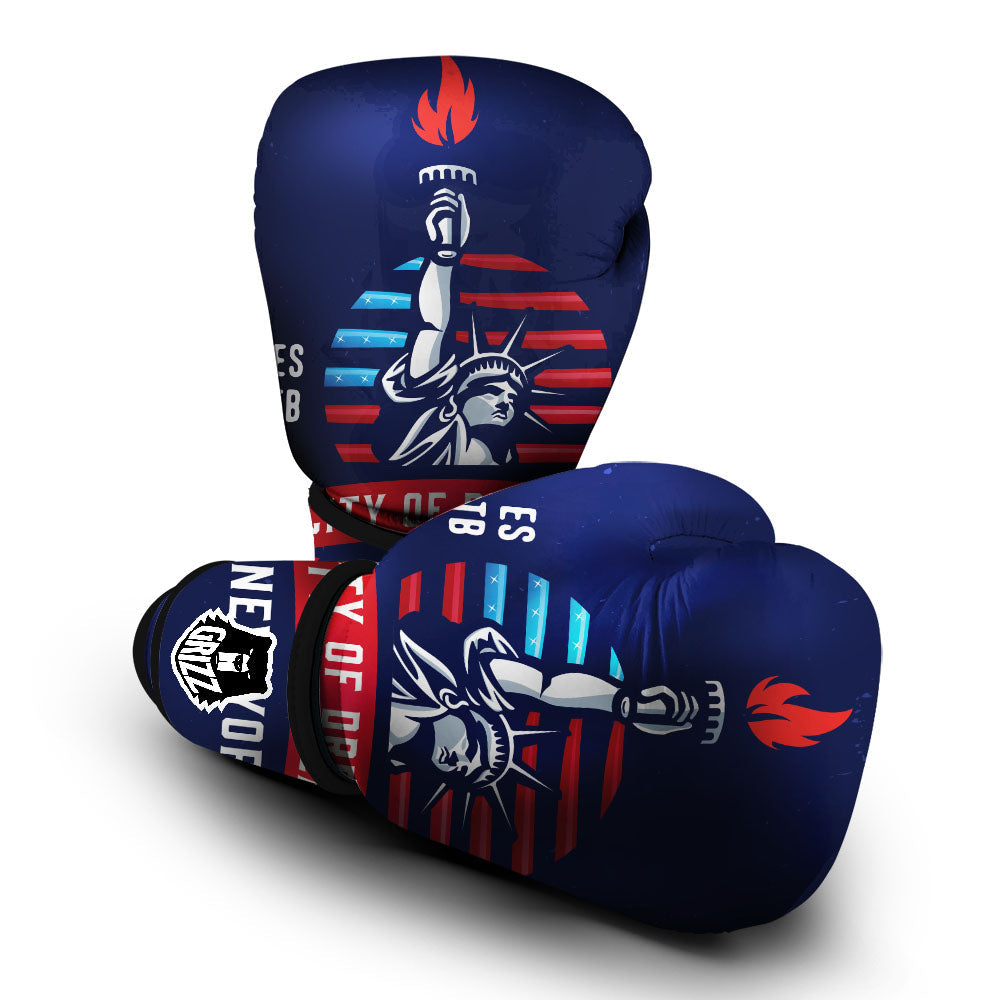 Dream Of Liberty American Print Boxing Gloves-grizzshop
