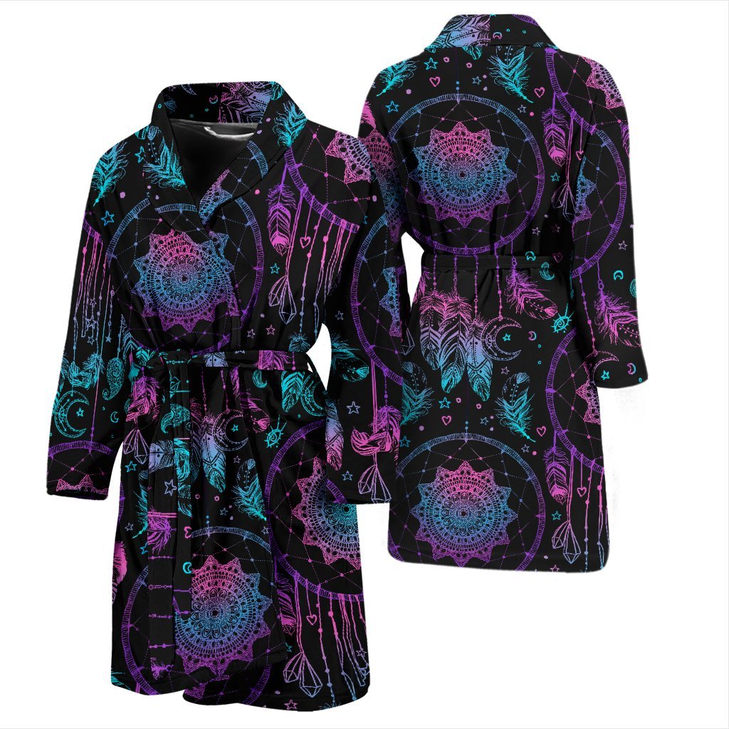 Dream catcher boho mandala Men Long Robe-grizzshop