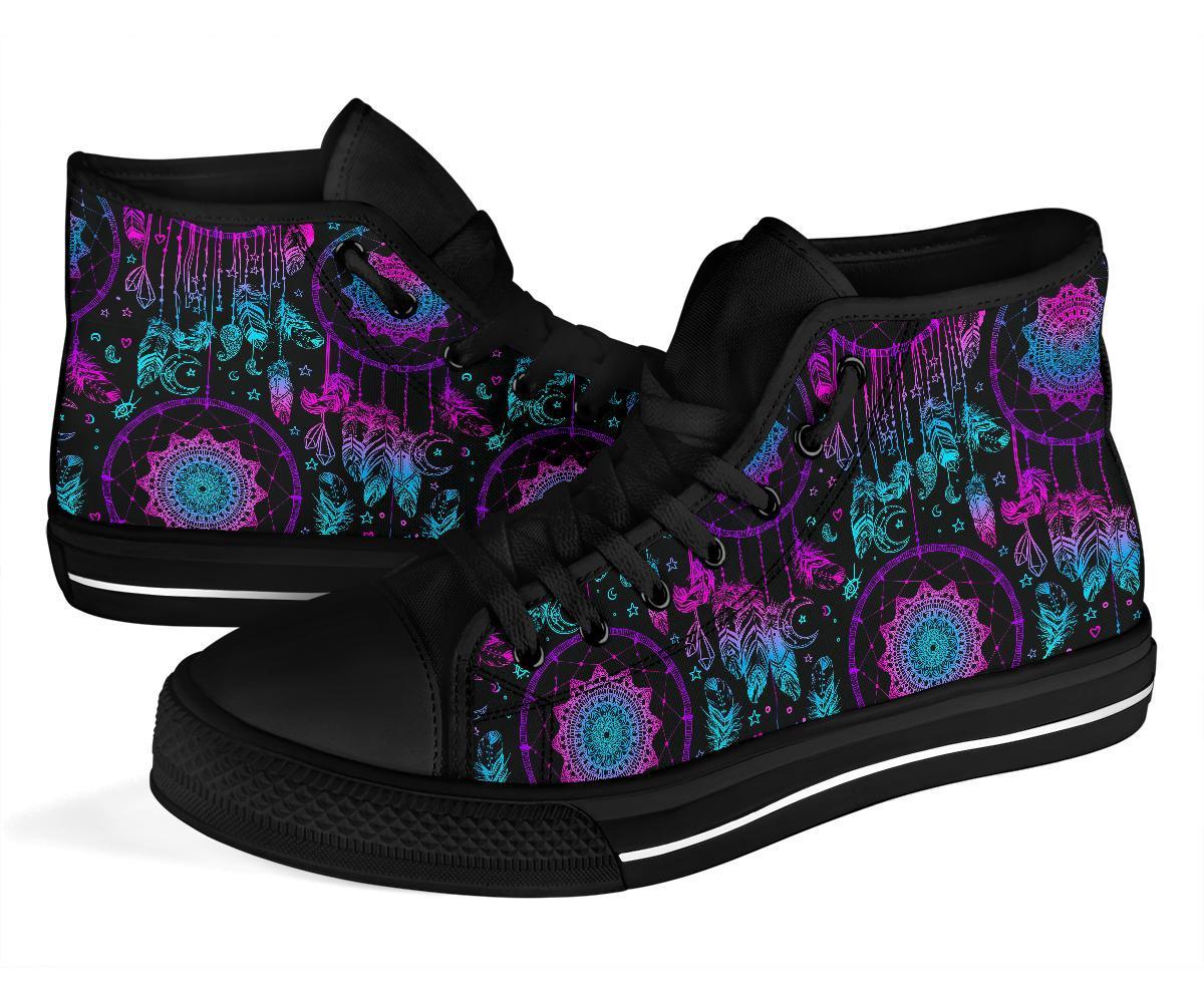 Dream catcher boho mandala Men Women's High Top Shoes-grizzshop