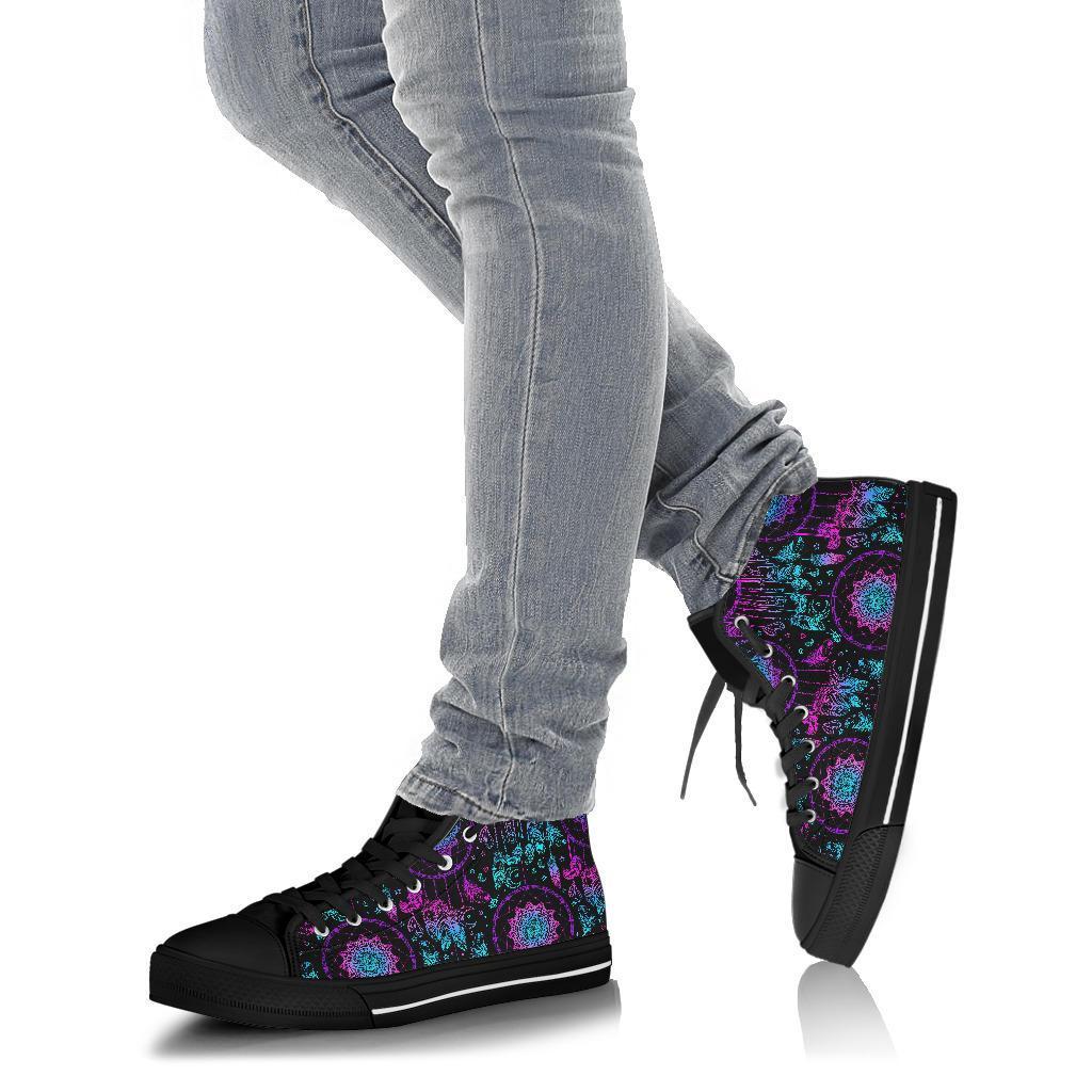 Dream catcher boho mandala Men Women's High Top Shoes-grizzshop