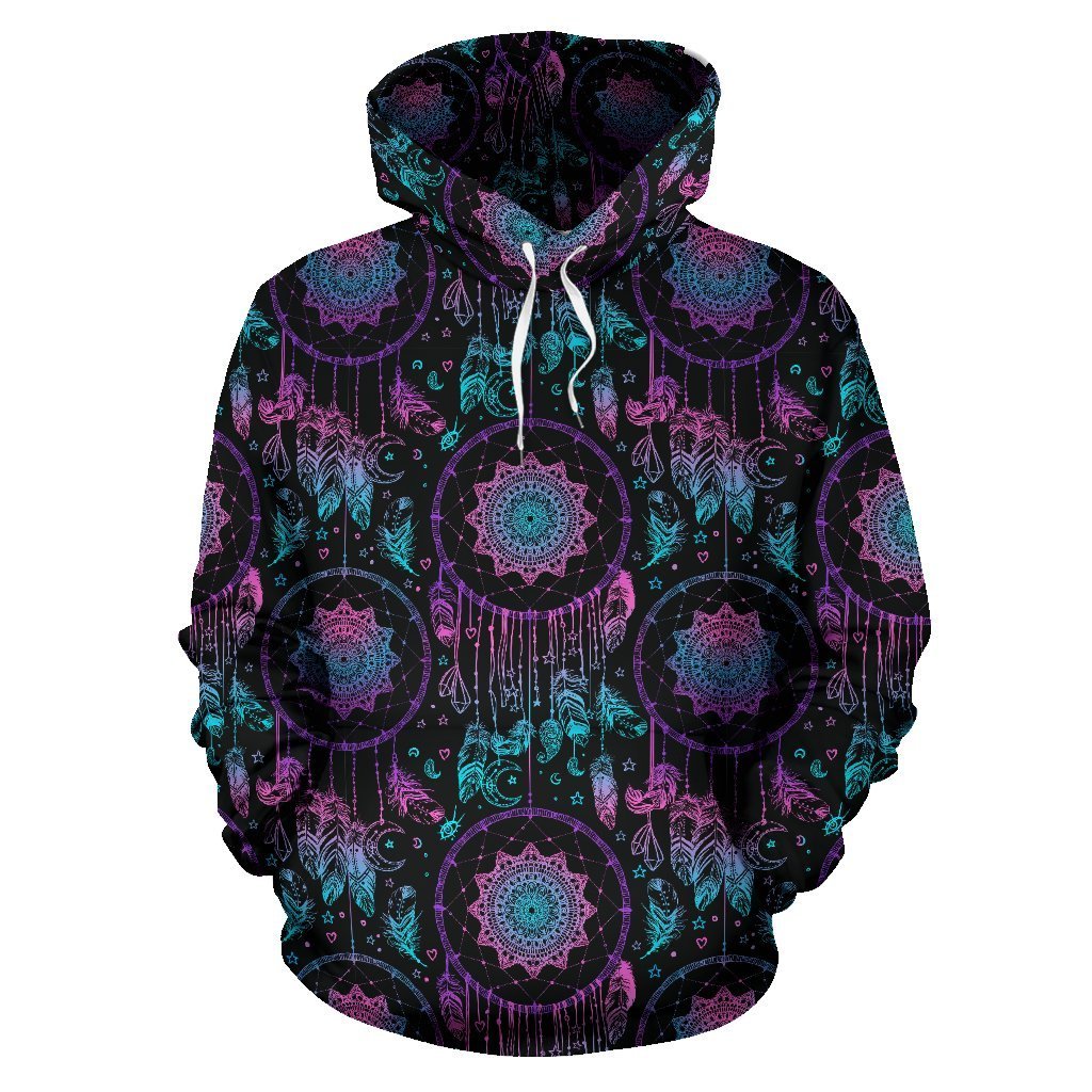 Dream catcher boho mandala Pattern Print Women Men Pullover Hoodie-grizzshop