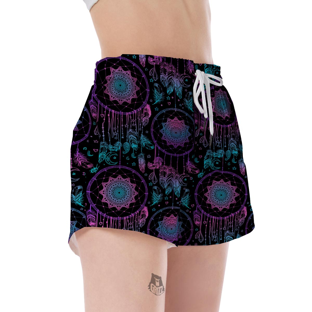 Dream catcher boho mandala Women's Shorts-grizzshop