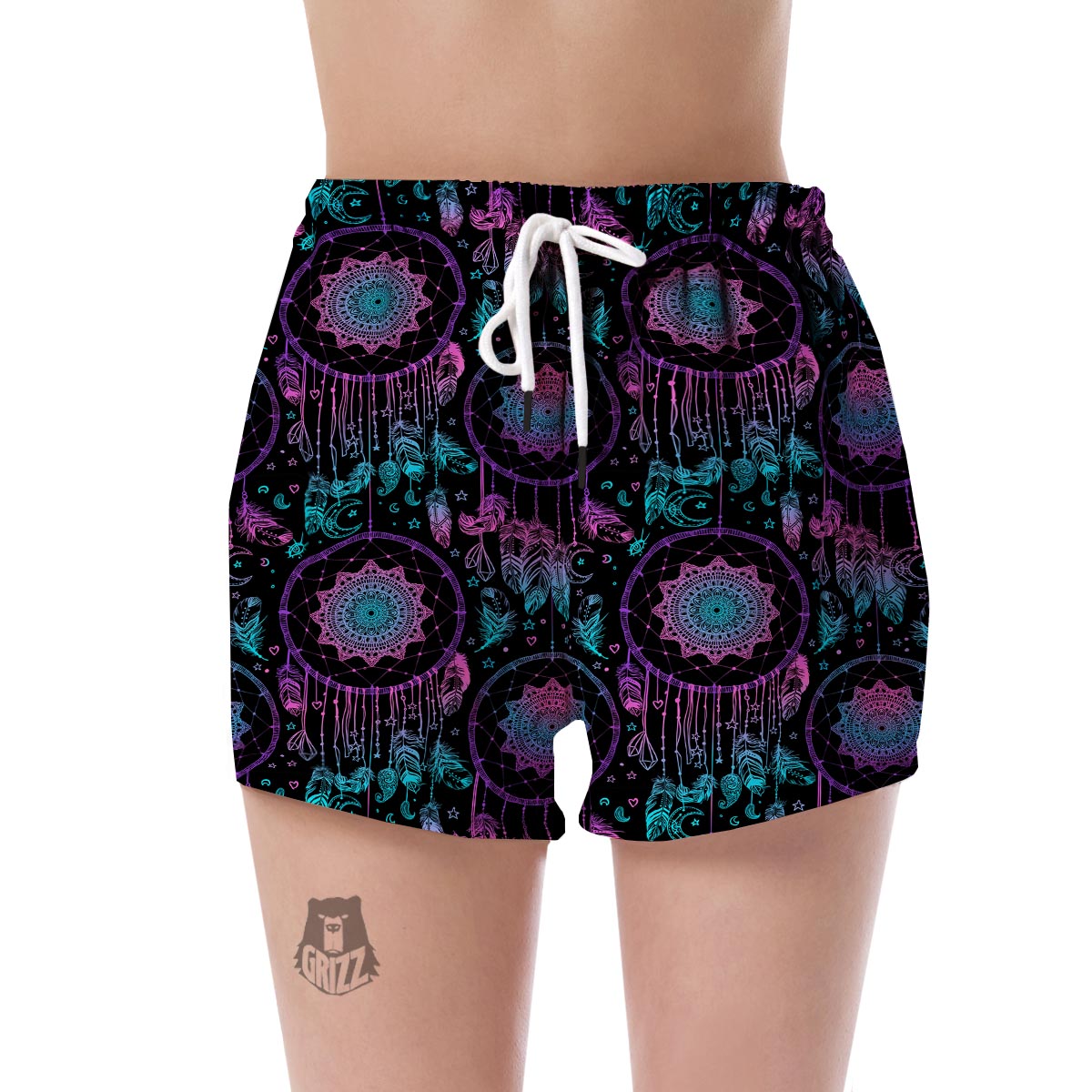 Dream catcher boho mandala Women's Shorts-grizzshop