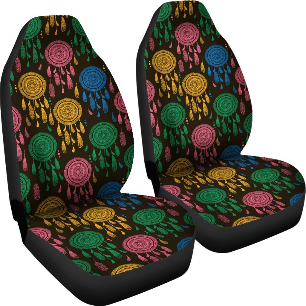 Dream Catcher Colorful Feather Universal Fit Car Seat Cover-grizzshop