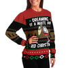 Dreaming Of A White And Red Christmas Wine Lover Ugly Christmas Sweater-grizzshop