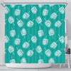 Dreidel Pattern Print Bathroom Shower Curtain-grizzshop