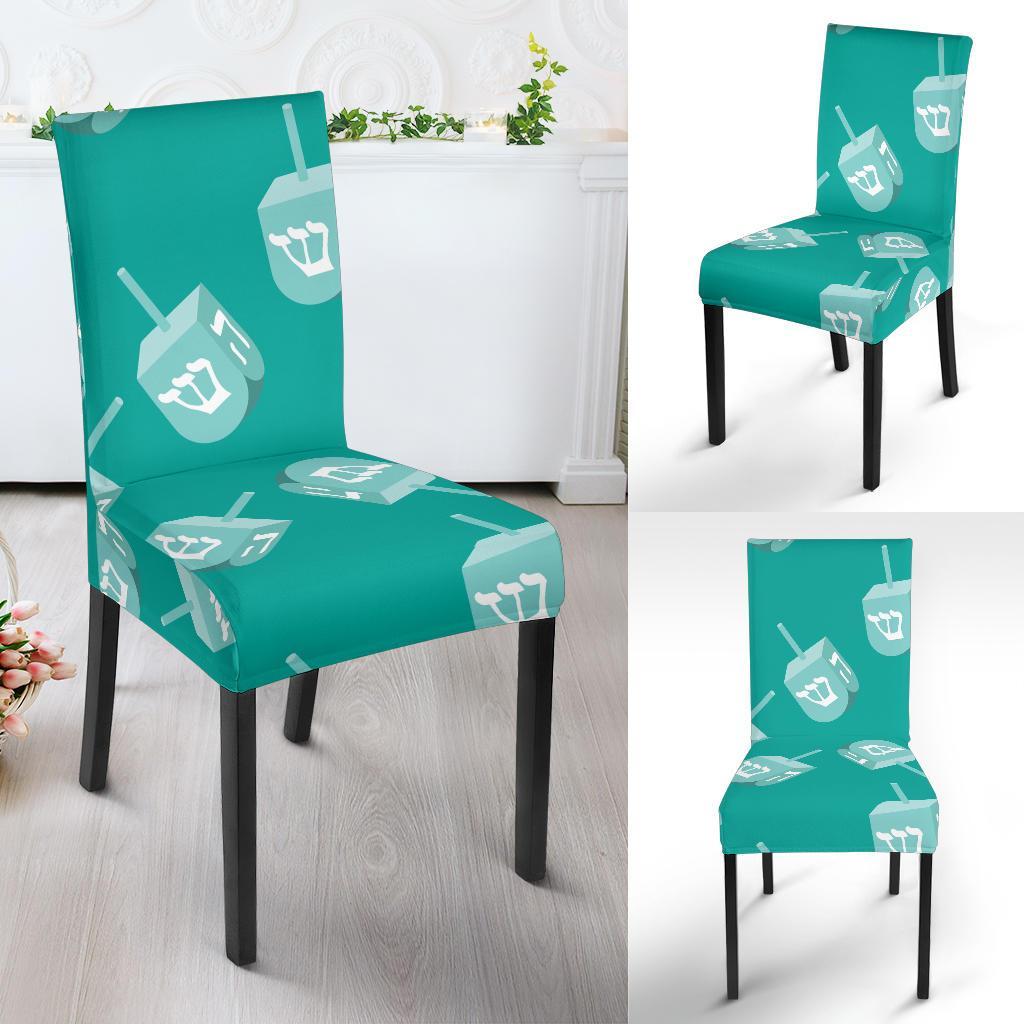 Dreidel Pattern Print Chair Cover-grizzshop