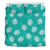 Dreidel Pattern Print Duvet Cover Bedding Set-grizzshop