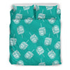 Dreidel Pattern Print Duvet Cover Bedding Set-grizzshop