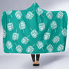 Dreidel Pattern Print Hooded Blanket-grizzshop