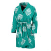 Dreidel Pattern Print Men Long Robe-grizzshop