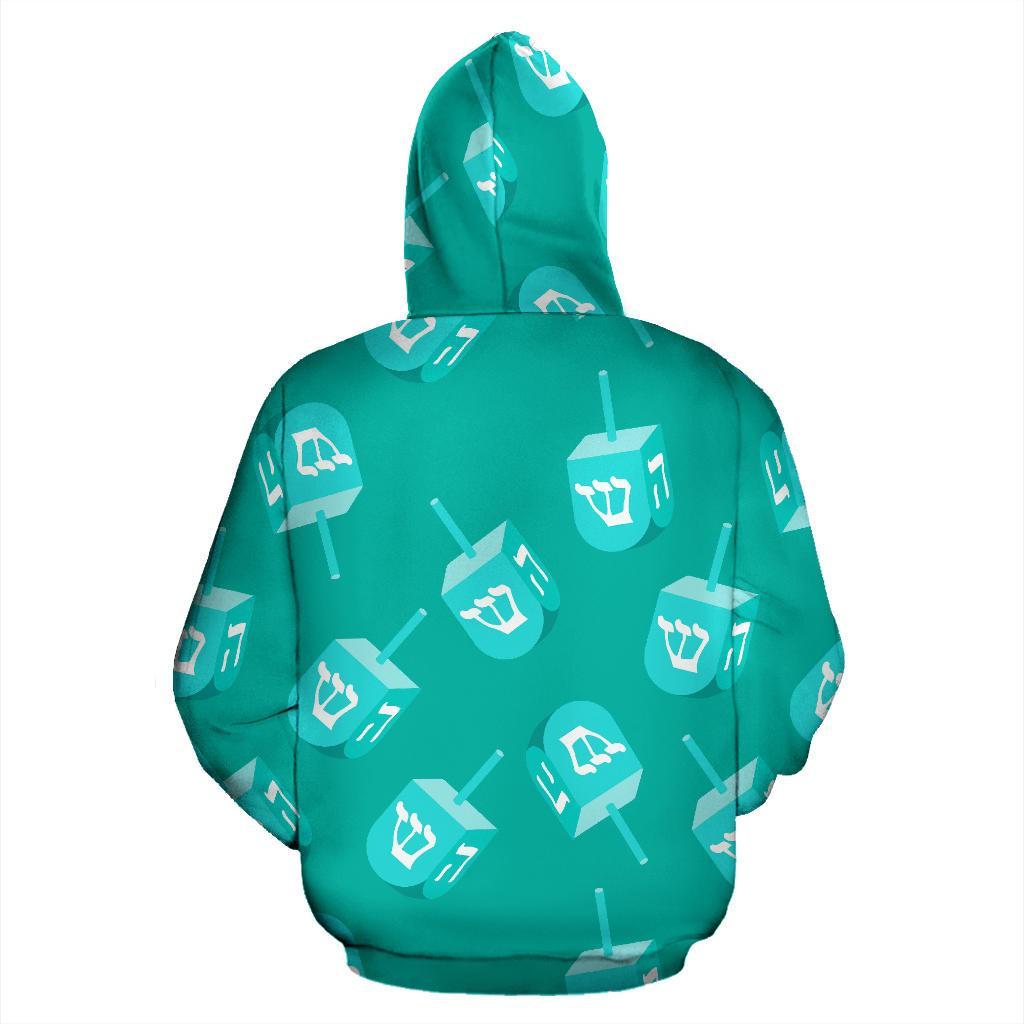 Dreidel Pattern Print Men Women Pullover Hoodie-grizzshop