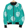 Dreidel Pattern Print Men's Bomber Jacket-grizzshop