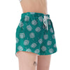 Dreidel Pattern Print Women's Shorts-grizzshop