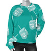 Dreidel Pattern Print Women's Sweatshirt-grizzshop