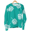 Dreidel Pattern Print Women's Sweatshirt-grizzshop