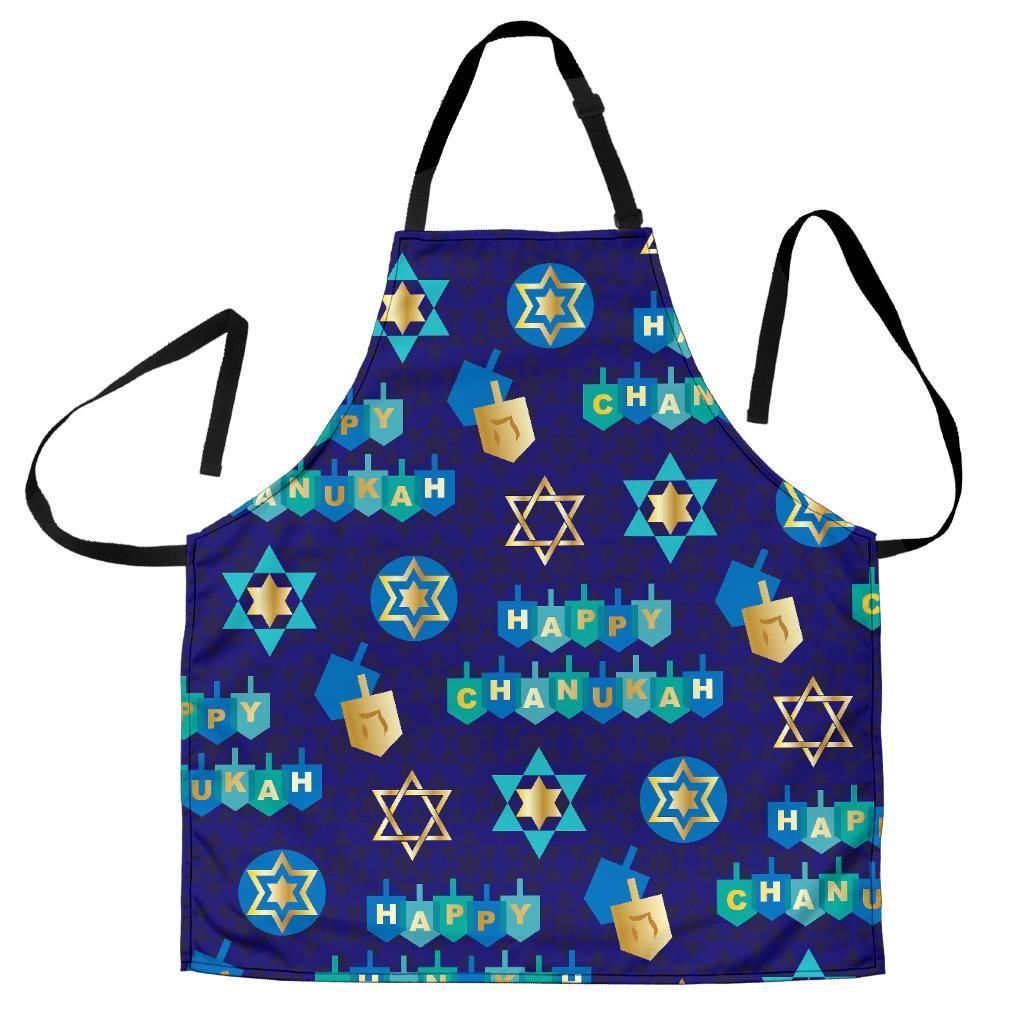 Dreidel Print Pattern Men's Apron-grizzshop