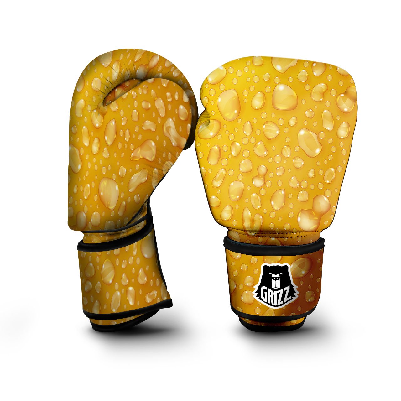 Drops Water On Beer Glass Print Boxing Gloves-grizzshop