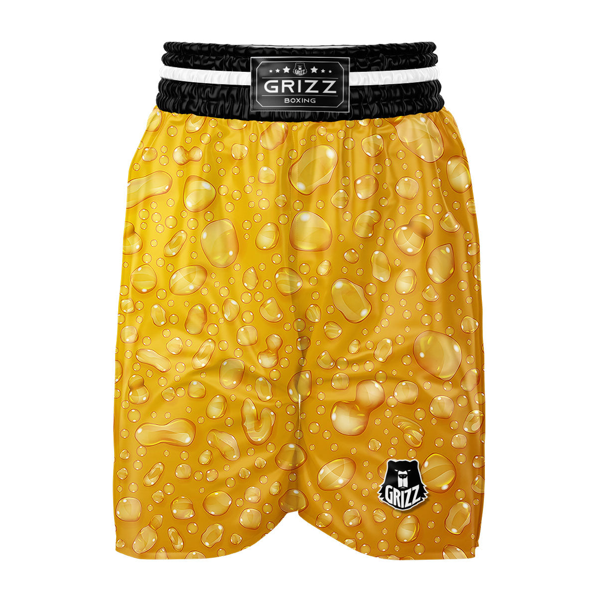 Drops Water On Beer Glass Print Boxing Shorts-grizzshop