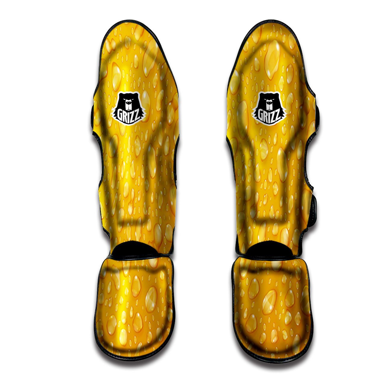 Drops Water On Beer Glass Print Muay Thai Shin Guards-grizzshop