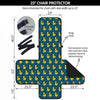 Duck 8-Bit Rubber Print Pattern Armchair Protector-grizzshop