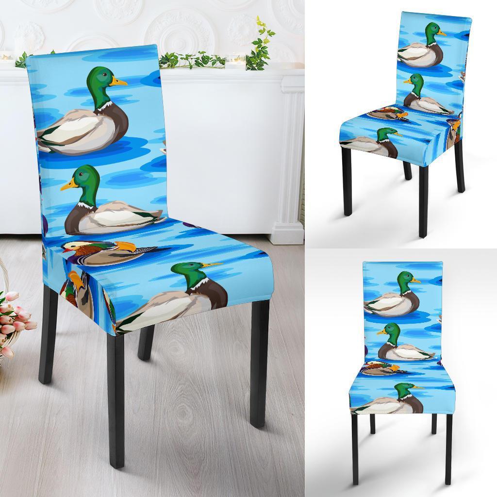 Duck Mallard Pattern Print Chair Cover-grizzshop