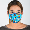 Duck Mallard Pattern Print Face Mask-grizzshop