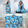 Duck Mallard Pattern Print Hooded Blanket-grizzshop