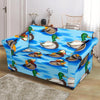 Duck Mallard Pattern Print Loveseat Cover-grizzshop