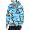 Duck Mallard Pattern Print Men Pullover Hoodie-grizzshop