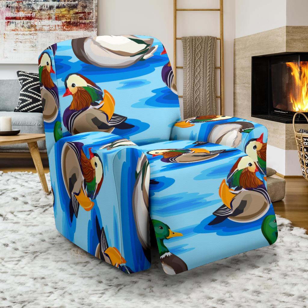 Duck Mallard Pattern Print Recliner Cover-grizzshop