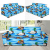 Duck Mallard Pattern Print Sofa Covers-grizzshop