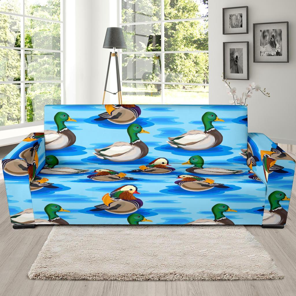 Duck Mallard Pattern Print Sofa Covers-grizzshop