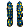 Duck Rubber Pixel Print Pattern Muay Thai Shin Guards-grizzshop