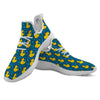 Duck Rubber Pixel Print Pattern White Athletic Shoes-grizzshop