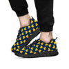 Ducks Rubber Yellow Print Pattern Black Sneaker-grizzshop