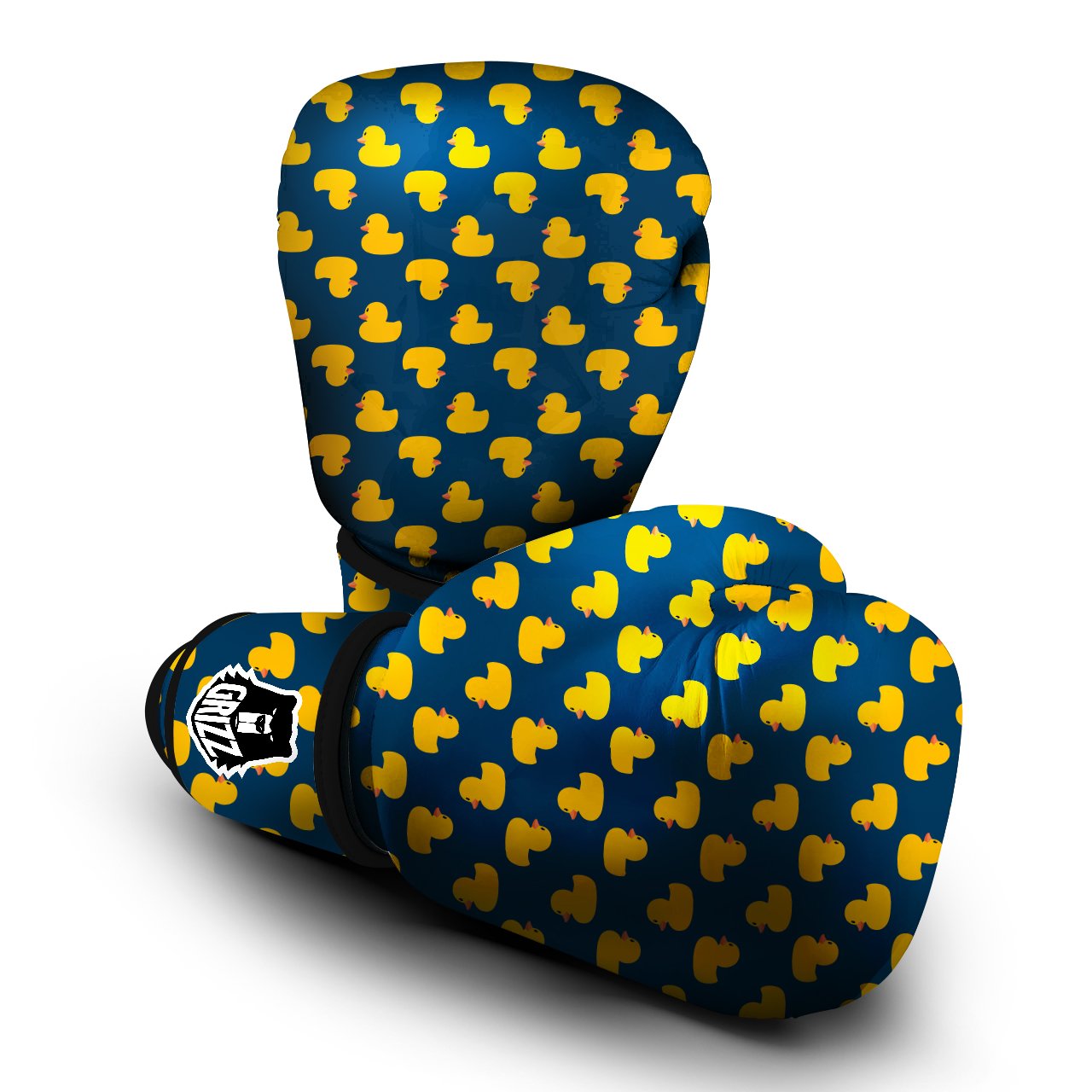 Ducks Rubber Yellow Print Pattern Boxing Gloves-grizzshop