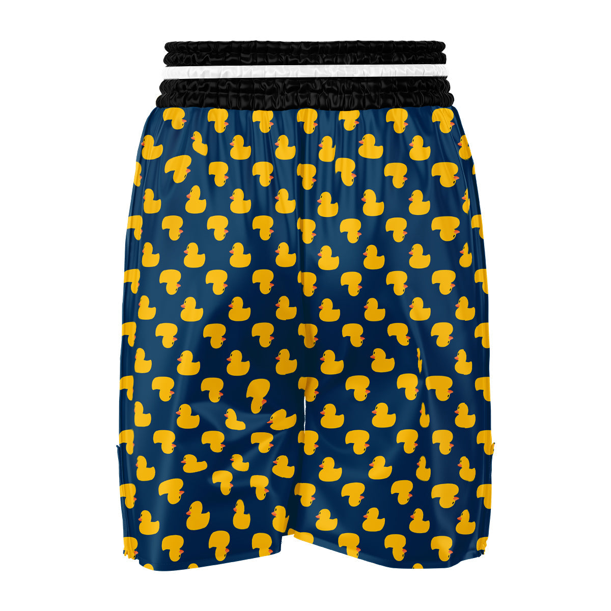 Ducks Rubber Yellow Print Pattern Boxing Shorts-grizzshop