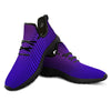 EDM Wave Purple And Blue Print Black Athletic Shoes-grizzshop